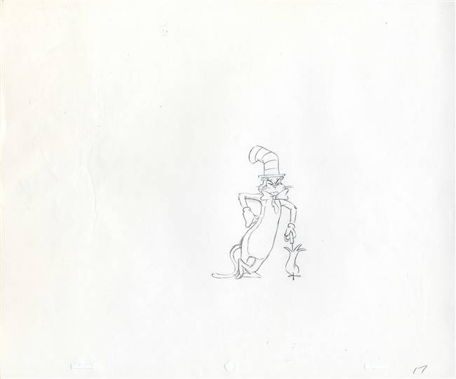 Original Production Drawing of the Cat in the Hat from Grinch Grinches ...