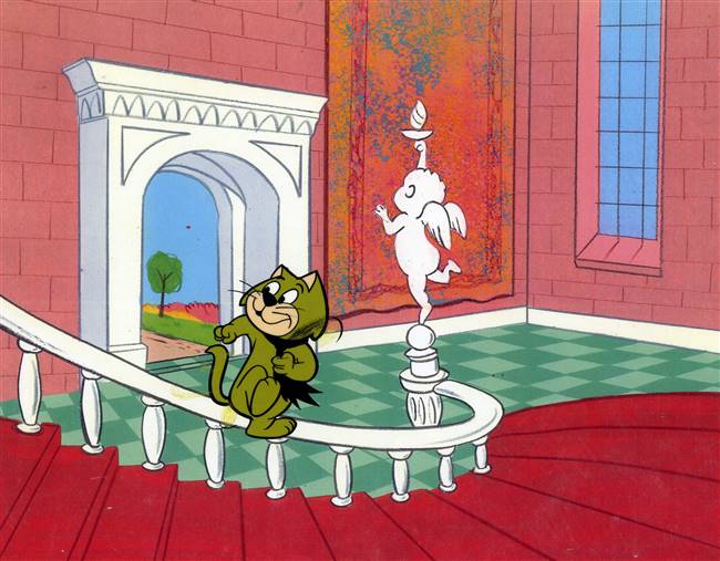 Original Production Cel Of Spook Cat From Top Cat