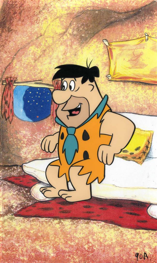 Original Production Cel Of Fred Flintstone From The Flintstones 1960s 7051