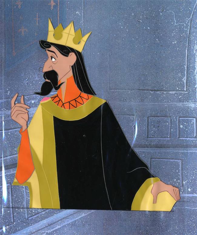 Original Production Cel of King Stefan from Sleeping Beauty (1959)