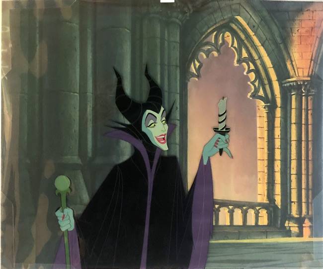 Original Production Cel of Maleficent from Sleeping Beauty (1959)