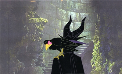 Sleeping Beauty Maleficent and Diablo Production Cel - ID: novsleeping21102
