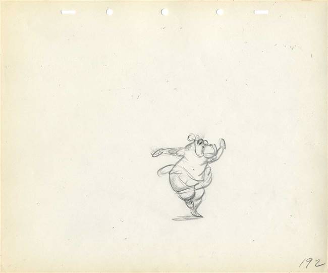 Original Production Drawing of Hyacinth Hippo from Fantasia (1940 ...