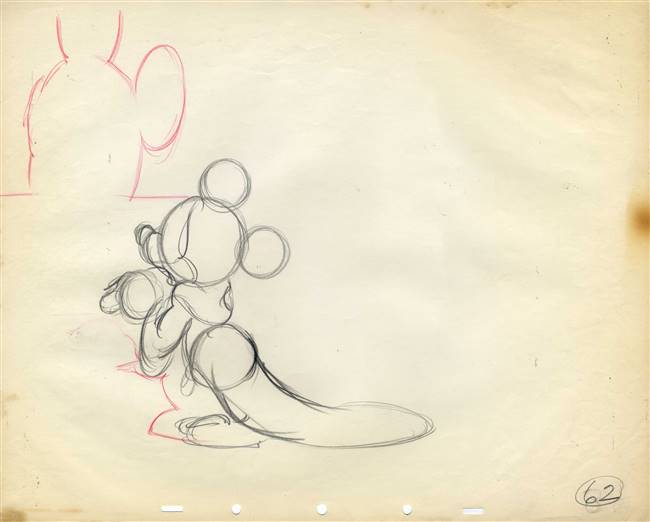 Original Production Drawing of Mickey Mouse from Fantasia (1940)