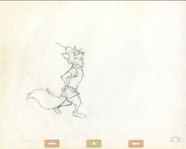 Production Drawing of Robin Hood from Robin Hood